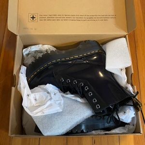 New With Box Dr. Marten Jadon Polished Smooth Boots